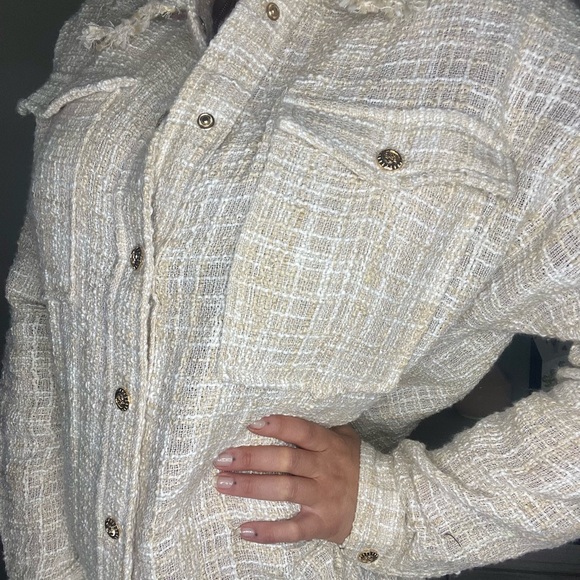 NWOT SKULLHOUSE TWEED FLANNEL DRESS - Picture 6 of 9